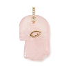 Natural Rose Quartz Carved Pendants GG-CBA5963-01A-NH-1