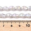 Opaque Solid Color Electroplate Glass Beads Strands EGLA-N013-P6mm-B05-4