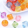 Faceted Bicone Transparent Acrylic Beads DBB18MM-3
