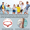 7Pcs 7 Colors Alloy Acrylic Butterfly Charm Bracelets Set BJEW-AN0001-79-3