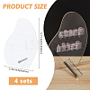 4 Sets Acrylic Nail Art Display Board ODIS-DC0001-06-2