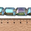 Electroplated Glass Beads EGLA-H002-A-14-4