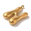 Ion Plating(IP) 304 Stainless Steel Pendants X-STAS-M017-08G-15-2