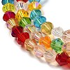 Transparent Electroplate Glass Beads Strands EGLA-A039-T2mm-L29-3