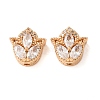 Brass Micro Pave Clear Cubic Zirconia Beads CU-CBAEC99-29G-1