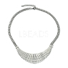 Chunky with Cubic Zirconia Necklaces NJEW-Q322-02P-2