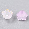 Frosted Transparent Acrylic Beads OACR-N137-72D-3