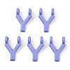 Rack Plating Spray Painted Alloy 2-Loop Link Pendants PALLOY-N176-01Y-1