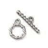 Non-Tarnish 304 Stainless Steel Ring Toggle Clasps STAS-A092-09D-P-1