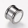 Brass Magnetic Clasps with Glue-in Ends KK-R052-22B-2