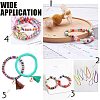 Flat Round Handmade Polymer Clay Bead Spacers CLAY-R067-3.0mm-37-4