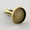 Brass Cuff Settings KK-S132-14mm-KN001AB-2