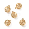 Brass Micro Pave Clear Cubic Zirconia Pendants KK-D261-01G-06-1