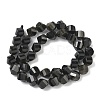 Natural Golden Sheen Obsidian Beads Strands G-C267-B18-3