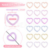 20Pcs Luminous Acrylic Bead Frame OACR-TA0003-04-4