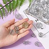 Iron Wire Pendants Set IFIN-YW0001-23-7