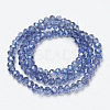 Electroplate Glass Beads Strands EGLA-A034-T4mm-I12-2