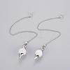 Natural Crystal Sphere Dowsing Pendulums BJEW-E292-A10-1