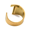 PVD Vacuum Plating 201 Stainless Steel Cuff Rings RJEW-Z032-01G-T-4