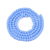 Opaque Solid Color Imitation Jade Glass Beads Strands EGLA-A044-P1mm-D17-2
