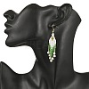 304 Stainless Steel Glass Seed Beads Arrow Dangle Earrings EJEW-MZ00554-03-2