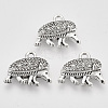 Tibetan Style Alloy Pendants TIBEP-T009-08AS-RS-1