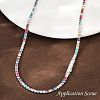 925 Sterling Silver Colorful Cubic Zirconia Chains STER-C016-02B-P01-4