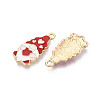 Christmas Alloy Enamel Pendants X-ENAM-T024-21A-G-2