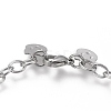 304 Stainless Steel Charm Bracelets BJEW-I288-06P-3