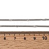 12Pcs 1.8MM 304 Stainless Steel Textured Twisted Chain Necklaces for Men Women NJEW-H093-20P-03-6