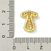 Rack Plating Brass Clear Cubic Zirconia Pendants KK-S378-01G-T-3