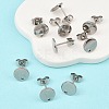 Non-Tarnish 304 Stainless Steel Stud Earring Findings X-STAS-R063-35-5