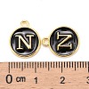 Golden Plated Alloy Charms X-ENAM-S118-02N-3
