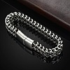 Punk Style 304 Stainless Steel Curb Chain Bracelets for Men WGFAED6-04-4