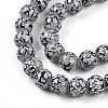 Transparent Baking Paint Glass Beads Strands DGLA-N009-8mm-10-4