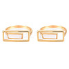 Natural Shell Rectangle Finger Ring RJEW-N039-01-2