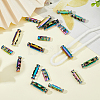 24Pcs 3 Styles Alloy Spring Cord Locks FIND-HS0001-96-5