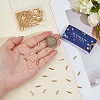 100Pcs Brass Stick Pin End Caps FIND-SC0021-13G-3