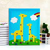Creative DIY Giraffe Pattern Resin Button Art DIY-Z007-42-1