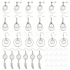 8 Pairs 4 Style 304 Stainless Steel Earring Hooks EJEW-AB00037-1