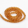 Transparent Glass Bead Strands GLAA-G013-10mm-65-2