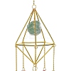 Golden Iron Wind Chime HJEW-K045-01G-05-2