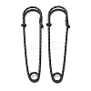 304 Stainless Steel Safety Pins Brooch Findings STAS-C181-01A-B-1