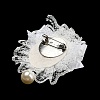 Romantic Classic Polyester Lace Bowknot Brooch for Women JEWB-B011-02A-2