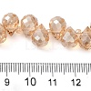 Electroplate Glass Beads Strands EGLA-D030-17I-4