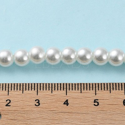 Baking Paint Pearlized Glass Pearl Round Bead Strands X-HY-Q003-6mm-01-1