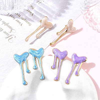 304 Stainless Steel Enamel Stud Earrings for Women SA-CBA46AF-22G-1