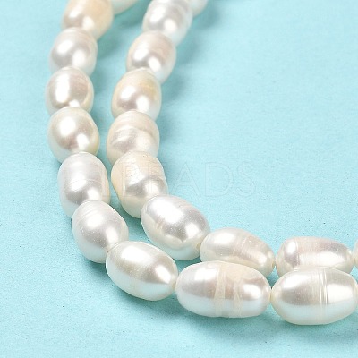 Natural Cultured Freshwater Pearl Beads Strands PEAR-E016-195-1
