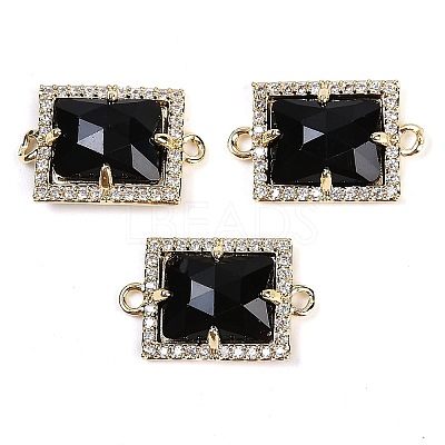 Natural Mixed Gemstone Faceted Rectangle Links G-I375-07G-1