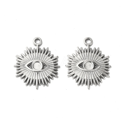 Non-Tarnish 304 Stainless Steel Pendant Cabochon Settings STAS-L268-012P-1
